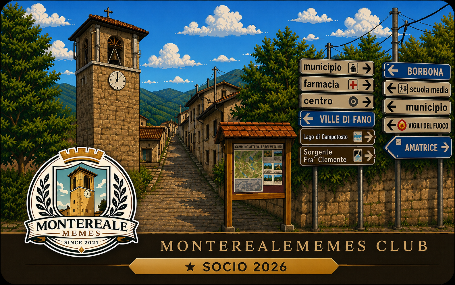 Fronte tessera MonterealeMemes Club